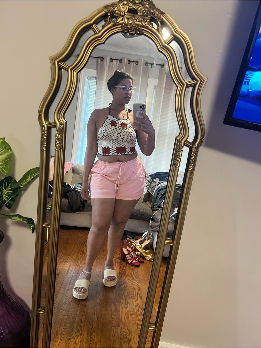 Style & Co. Blush Drawstring Lounge Shorts